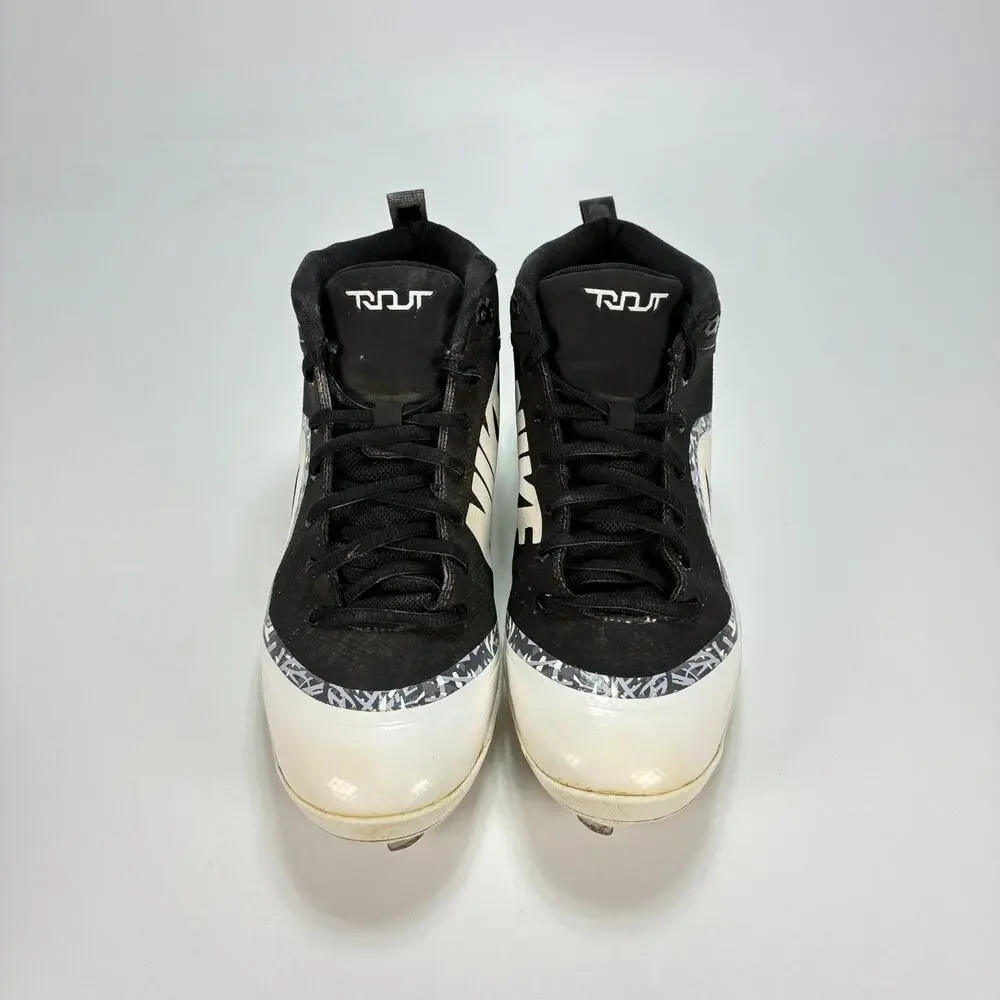Nike Force Air Trout 4 Pro Black White Baseball Cleats 917920-001 Men's Size 7